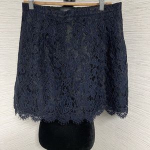 Women’s JCREW J.Crew Navy Blue Lace skirt - size 6